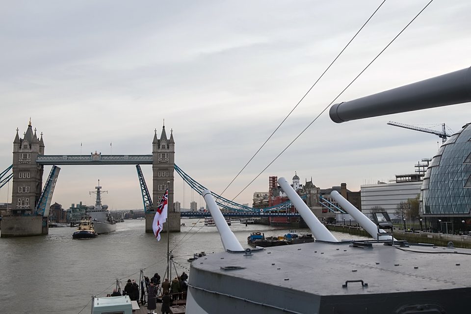 HMS Belfast marks D Day 70