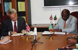 British High Commissioner and Acting President and Finance Minister sign Double Taxation Agreement