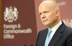 The Foreign Secretary WIlliam Hague