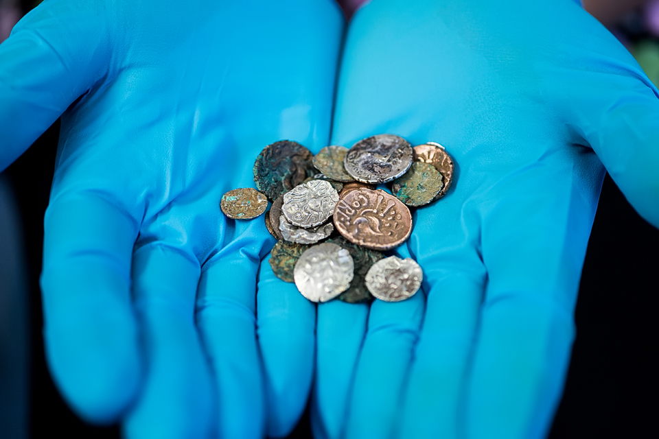 Coins found in Reynard's Kitchen Cave