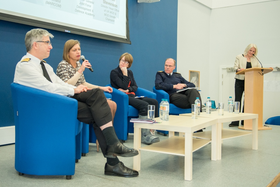 A panel discussion at JFC's International Women’s Day event on Monday 6 March 2017. Crown copyright. All rights reserved