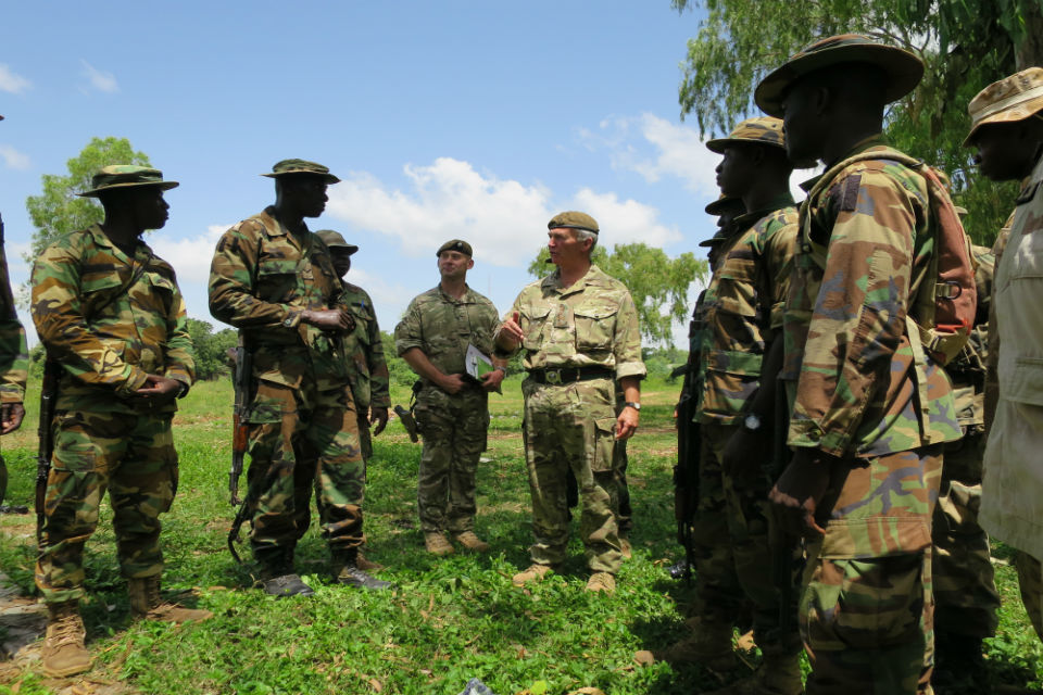 UK military chief visits British training team in Nigeria
