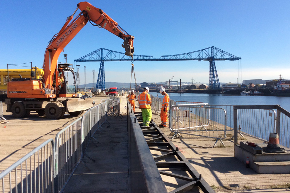 Work on removable defences begins