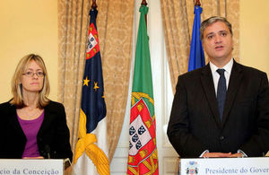Ambassador Jill Gallard and the President of the Regional Government, Mr Vasco Cordeiro