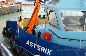 Asterix being recovered
