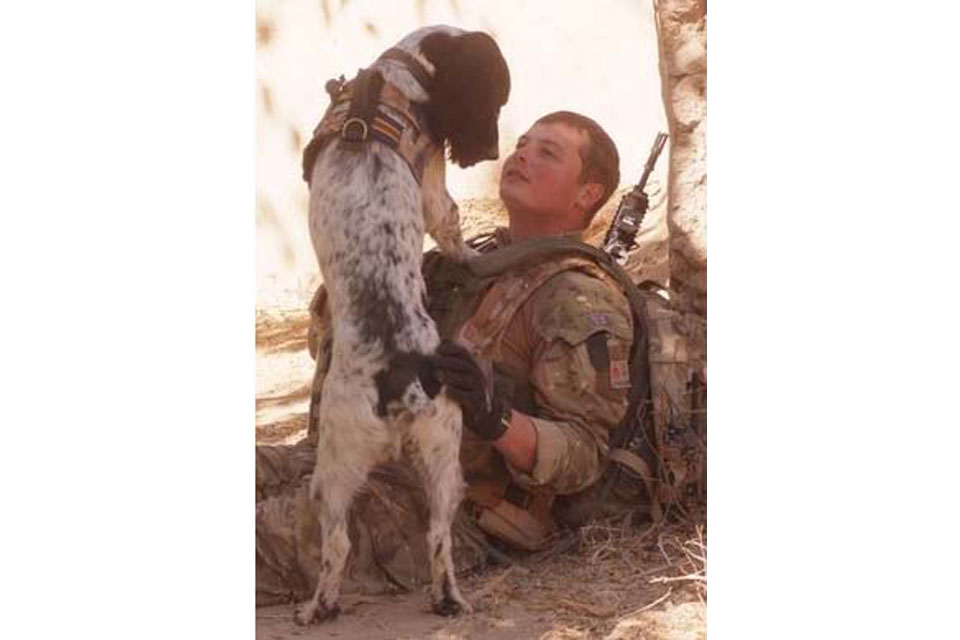 Lance Corporal Liam Tasker and Theo (All rights reserved.)