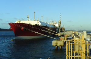 LNG Tanker Zarga alongside