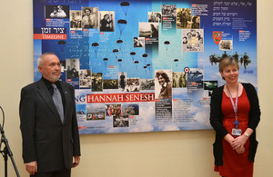 Memorial picture of a Jewish martyr unveiled at the British Embassy Budapest