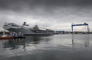 Several blocks used in the innovative modular construction of the Navy's new Queen Elizabeth Carriers were manufactured in the North East. Crown Copyright