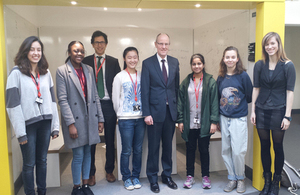 Nick Gibb and Kings college students
