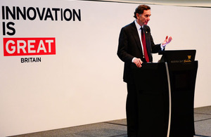Lord Green at the inaugural UK Innovation, Design & Technology Forum at the ArtScience Museum