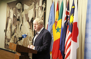 Boris Johnson statement on the the situation on Rakhine state, Burma