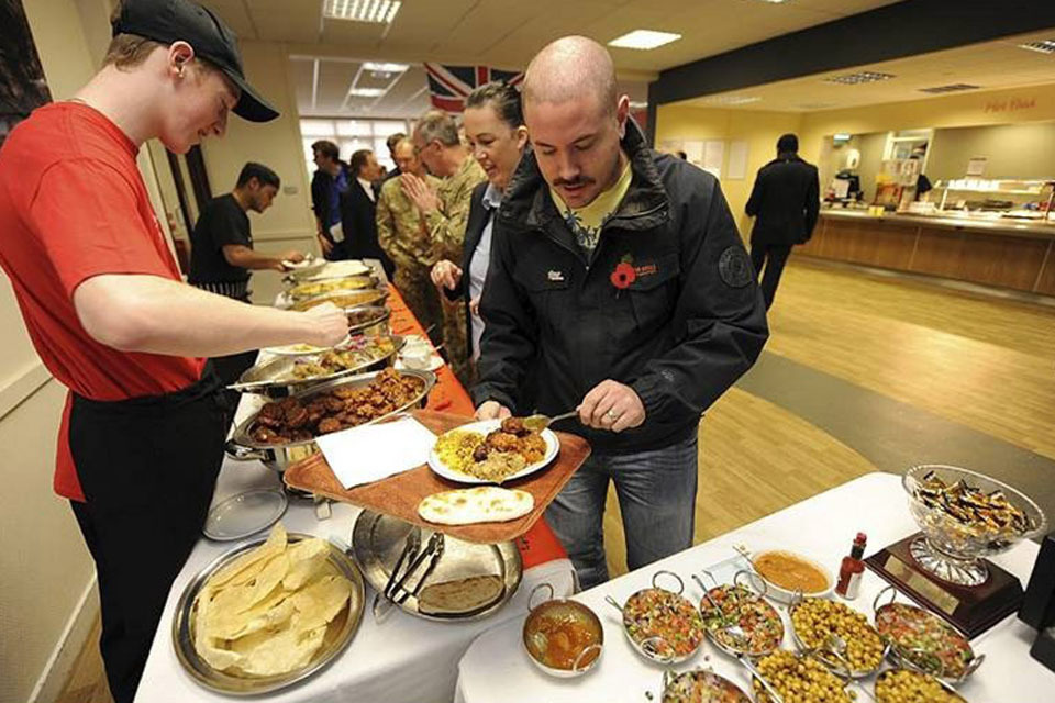 Hot competition at Army curry fundraiser