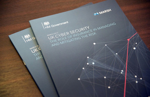 Copies of 'UK cyber security: the role of insurance in managing and mitigating the risk'.