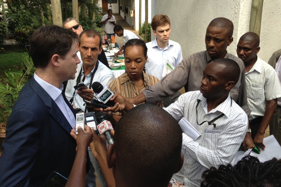 Deputy Prime Minister's G8 visit to Africa