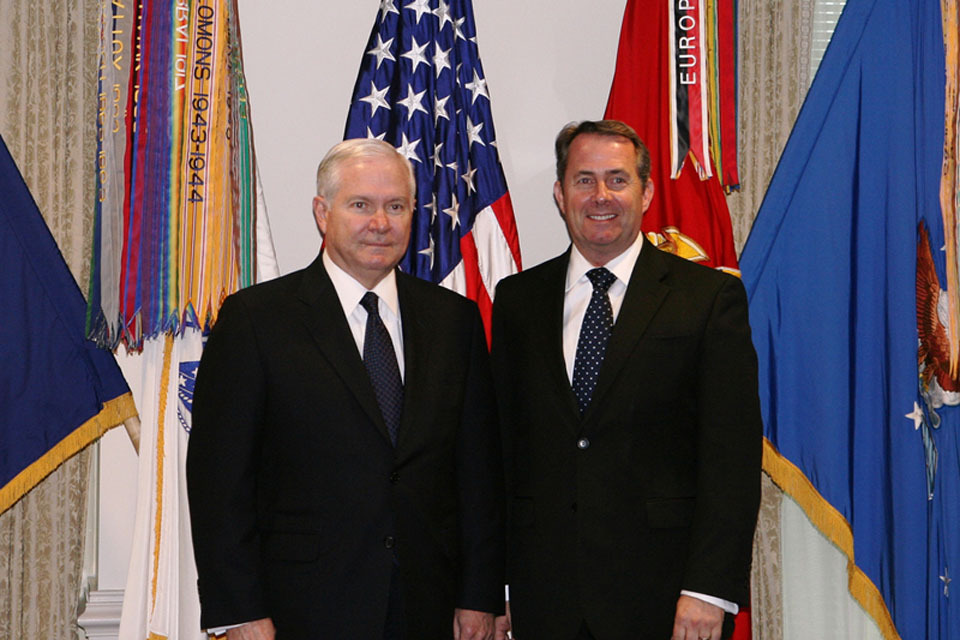 US Central Command hosts Liam Fox 