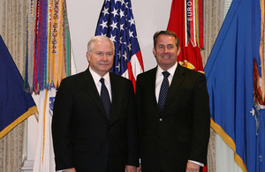 US Defense Secretary Robert Gates (left) and Dr Liam Fox in Washington earlier this week