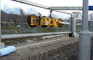 Glass panel repairs at Keswick
