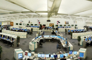 The National Air Traffic Services control centre at Swanwick