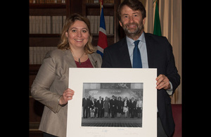 Karen Bradley with Dario Franceschini