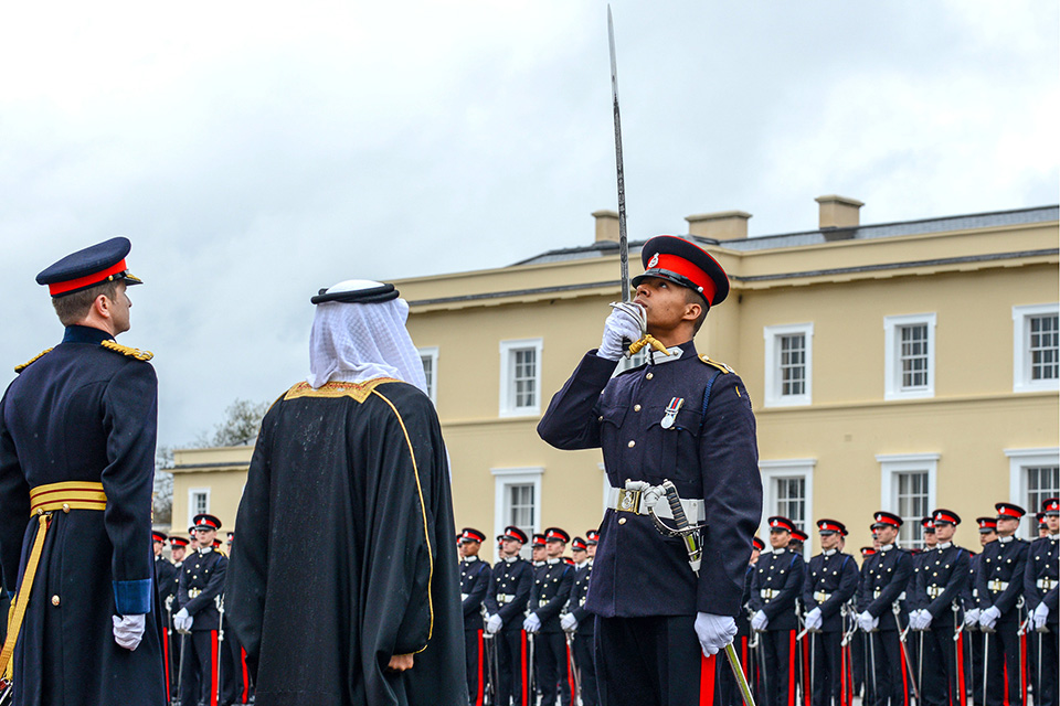 Second Lieutenant Cousland was awarded the Sword of Honour at the Royal Military Academy Sandhurst. Crown Copyright.