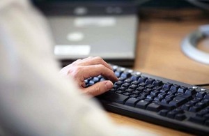 computer at desk