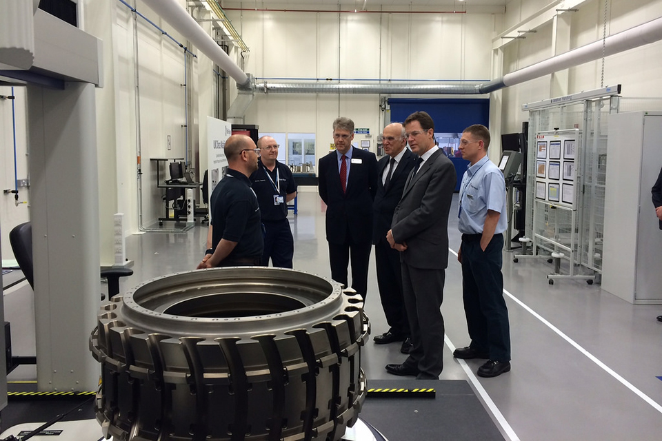 Business Secretary Vince Cable and Deputy Prime Minister Nick Clegg visit Rolls Royce - Cabinet Office Flickr