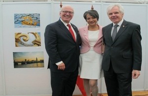 Ambassador, Patrick Mullee, Delegate of the European Union, Peter Schwaiger and his wife, Roxana Calvo