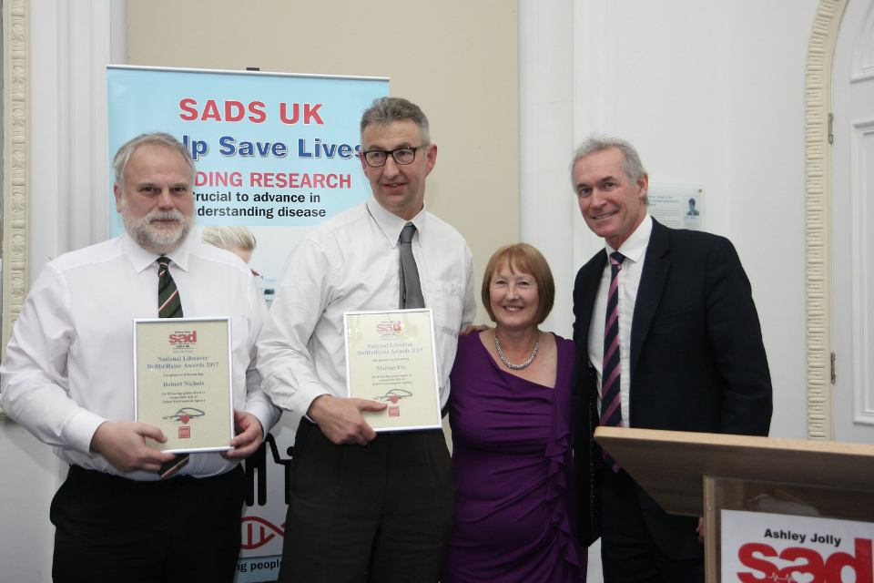 Environment Agency staff win National Lifesaver Award