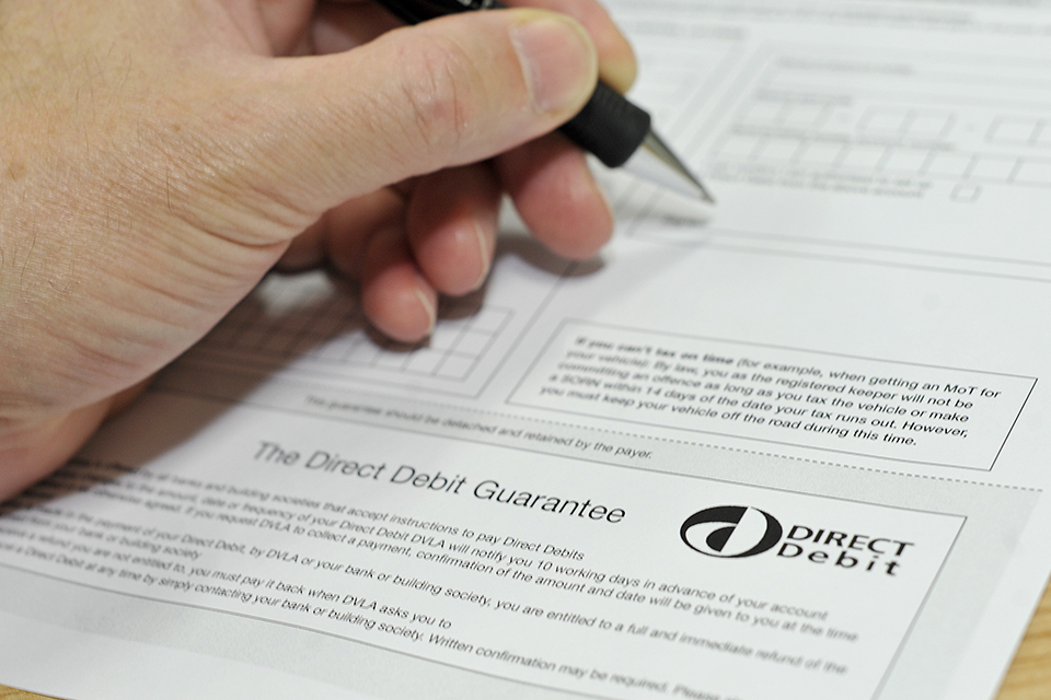 Tax your vehicle by Direct Debit