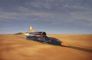 A computer-generated image of the Bloodhound supersonic car [Picture: Siemens]