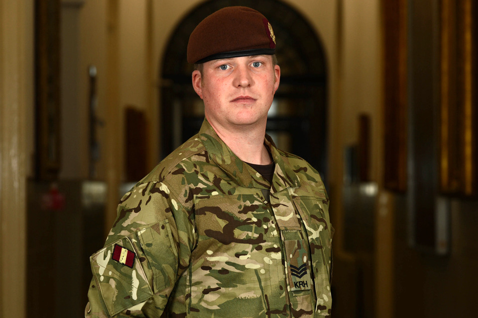 Gallantry award for quick thinking soldier involved in violent ambush
