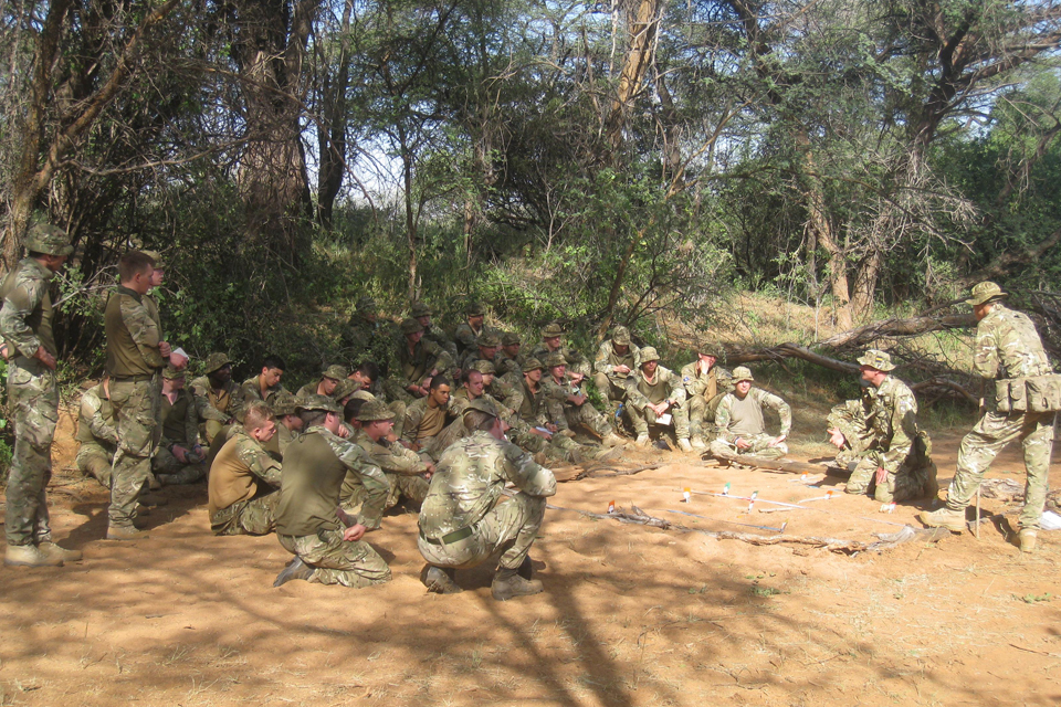 Soldiers taking part in Exercise Askari Thunder