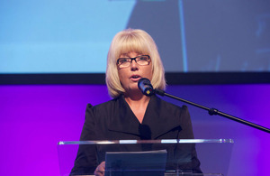 Baroness Newlove speaking at the Making a Difference Awards