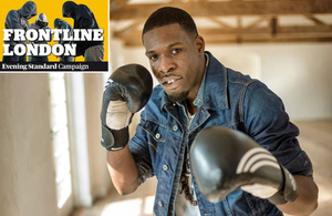 Aaron Murray, who is a former gang member hoping to start up a boxing gym as part of Frontline London social entrepreneurs