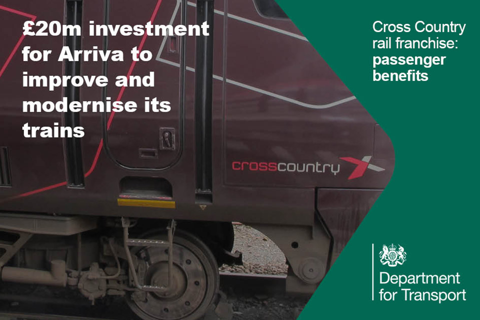 Cross Country Arriva to modernise trains.