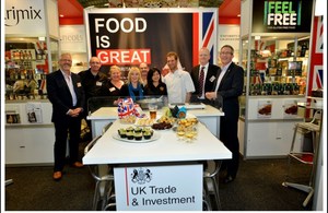 Food is GREAT Britain stand