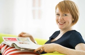 magazine reading