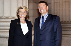 The Hon Julie Bishop and HE Paul Madden