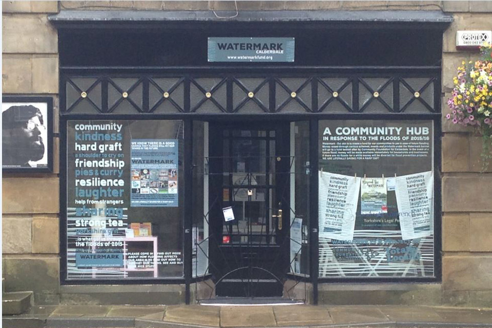 Flood advice at Hebden Bridge’s Watermark Centre