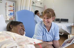 Nurse with patient