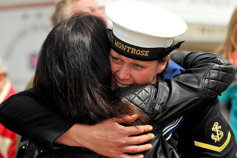 HMS Montrose welcomed home from South Atlantic