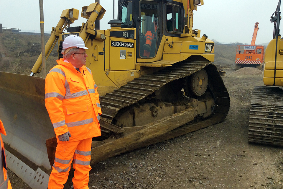 Transport Secretary inspects regional rail and road links