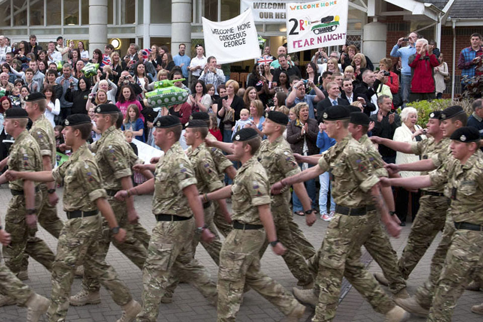 Tankies return home from Afghanistan