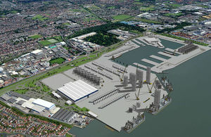 The proposed turbine construction, assembly and service facility in Hull