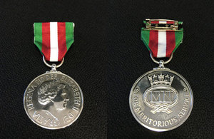 Image of the Merchant Navy Medal for Meritorious Service medal.