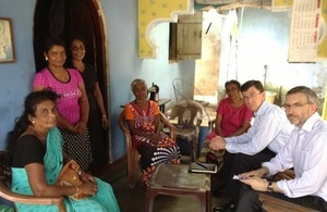 British High Commissioner with resettled families