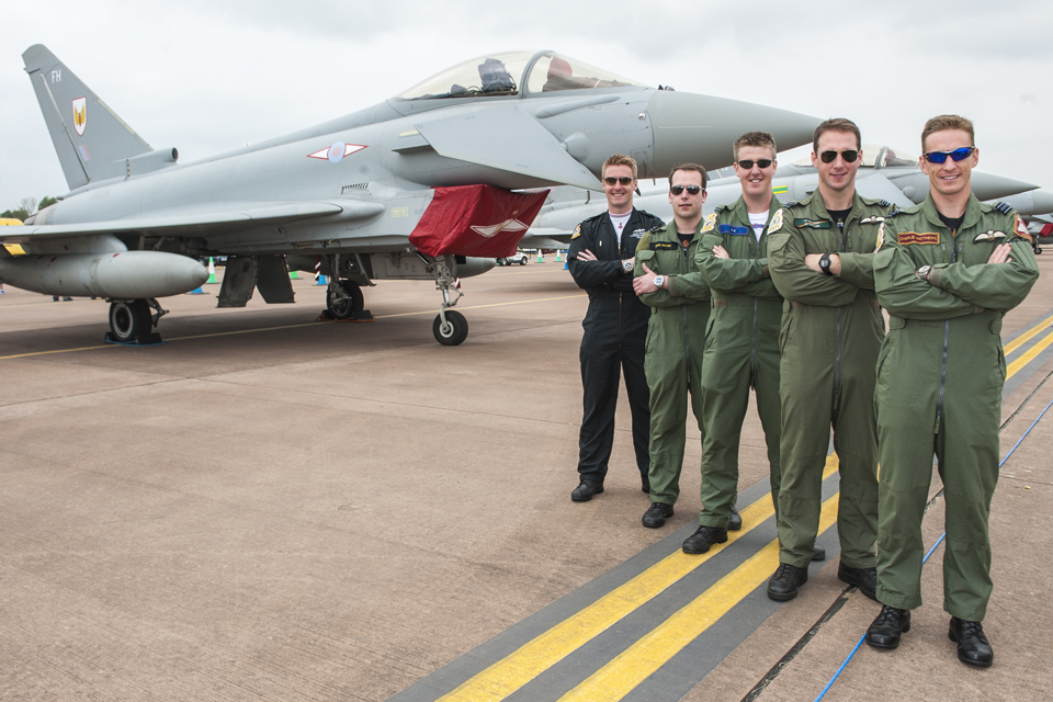 Pilots from 5 of the RAF's 6 Typhoon squadrons