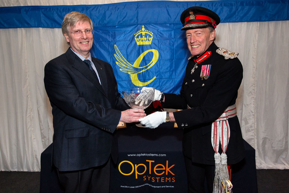 OpTek Systems: firm wins Queen's Award for its export success
