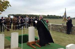 British Defence Staff and local dignitaries are amongst those paying their respects - Crown Copyright - All rights reserved